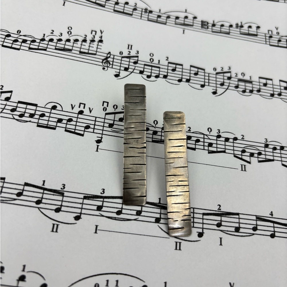 Sterling Silver Birch Bark Earrings
